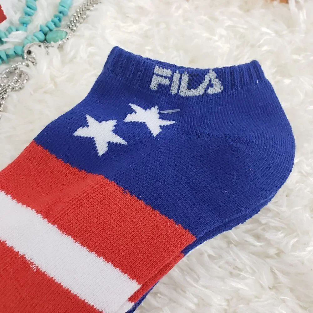 FILA No Show 3 Pck Multicolor Sz 6-10